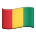 flag: Guinea on platform Apple