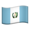 flag: Guatemala on platform Apple