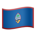 flag: Guam on platform Apple