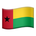 flag: Guinea-Bissau on platform Apple
