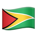 flag: Guyana on platform Apple