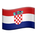 flag: Croatia on platform Apple