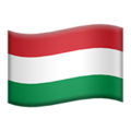 flag: Hungary on platform Apple
