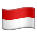 flag: Indonesia on platform Apple