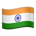 flag: India on platform Apple