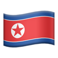 flag: North Korea on platform Apple