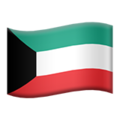 flag: Kuwait on platform Apple