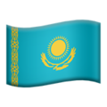 flag: Kazakhstan on platform Apple