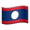 flag: Laos on platform Apple