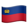 flag: Liechtenstein on platform Apple