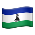 flag: Lesotho on platform Apple