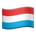 flag: Luxembourg on platform Apple