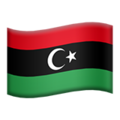 flag: Libya on platform Apple