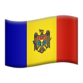 flag: Moldova on platform Apple
