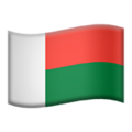 flag: Madagascar on platform Apple