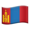 flag: Mongolia on platform Apple