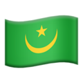 flag: Mauritania on platform Apple