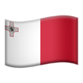 flag: Malta on platform Apple