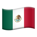flag: Mexico on platform Apple