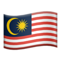 flag: Malaysia on platform Apple