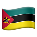 flag: Mozambique on platform Apple