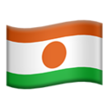 flag: Niger on platform Apple