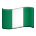 flag: Nigeria on platform Apple