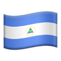 flag: Nicaragua on platform Apple