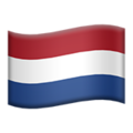 flag: Netherlands on platform Apple