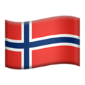 flag: Norway on platform Apple