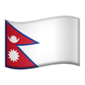 flag: Nepal on platform Apple