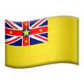 flag: Niue on platform Apple