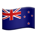 flag: New Zealand on platform Apple