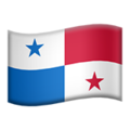 flag: Panama on platform Apple