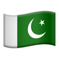 flag: Pakistan on platform Apple