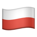 flag: Poland on platform Apple