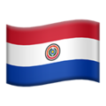 flag: Paraguay on platform Apple