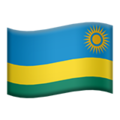 flag: Rwanda on platform Apple