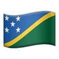 flag: Solomon Islands on platform Apple