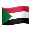 flag: Sudan on platform Apple