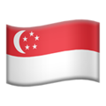 flag: Singapore on platform Apple