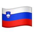 flag: Slovenia on platform Apple