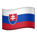 flag: Slovakia on platform Apple