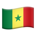 flag: Senegal on platform Apple
