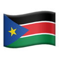 flag: South Sudan on platform Apple