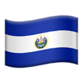 flag: El Salvador on platform Apple