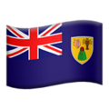 flag: Turks & Caicos Islands on platform Apple