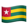 flag: Togo on platform Apple