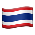flag: Thailand on platform Apple