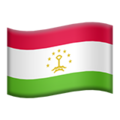 flag: Tajikistan on platform Apple